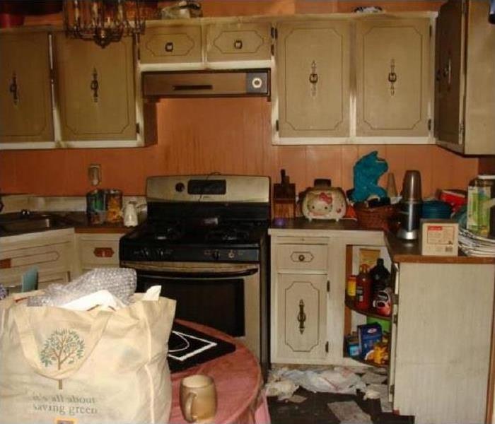 Kitchen after a fire