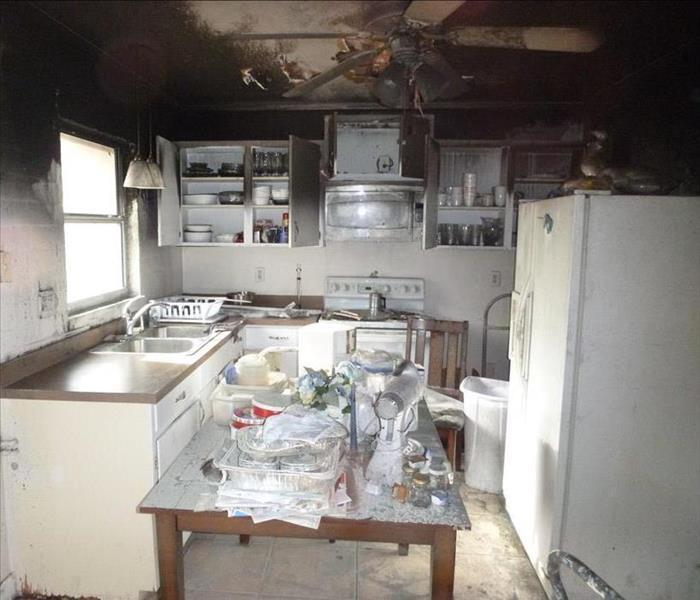 Burned kitchen 