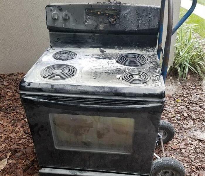 Photo of a burned oven